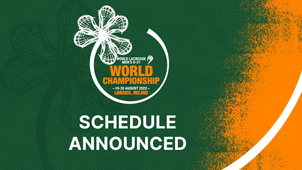 Schedule announced for 2022 World Lacrosse Men’s U21 Championship in